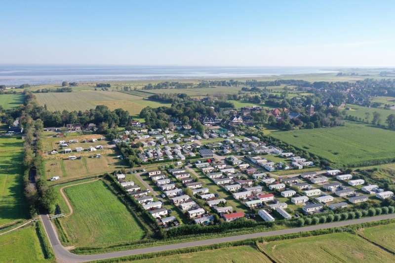 Luftfoto vom Camping Waddenzee nahe Den Helder